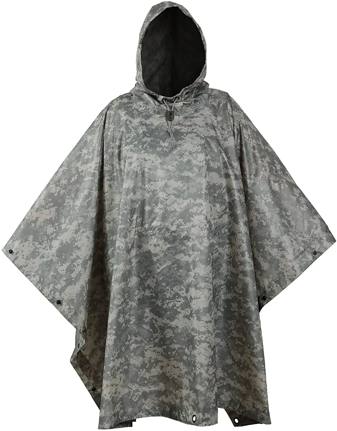 เสื้อกันฝนลายพรางกลางแจ้งพิมพ์เต็มรูปแบบผ้าโพลีเอสเตอร์กันฝนแฟชั่นปลอดภัย