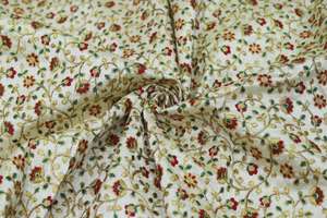 Elegant Poly <b>Raw</b> <b>Silk</b> <b>Fabric</b> Lightweight Breathable Quick-Dry Woven Abstract Flower Design for Home Textile Clothing DIY - Product Image 3