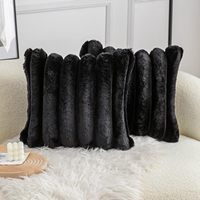 Housse de coussin en polyester doux pour canapé, chambre à coucher, décoration de la maison