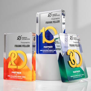 Trophée en cristal artificiel haut de gamme 2026, personnalisable, conception <span class=keywords><strong>gratuite</strong></span>, récompense pour l'équipe championne, réunion annuelle, personnel exceptionnel - Product Image 1