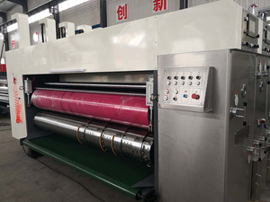 Tự động bốn màu flexo Mực hộp carton in rãnh và quay chết cắt hộp carton Máy làm - Product Image 4