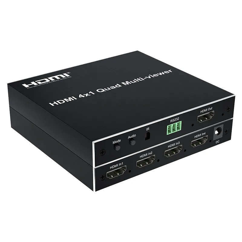 Sofly 4X1 4 In 1 Out 1080P Hdmi Multiviewer Quad Screen Splitter Seamless Hdmi Switch