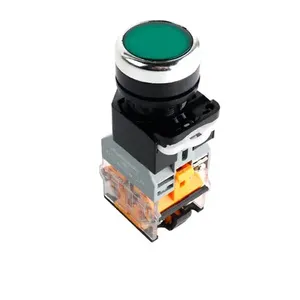 Interruptor de botón pulsador de enclavamiento autoblocante LA38 de 22mm 1NO 1NC interruptores de botón pulsador momentáneo, interruptor de botón pequeño - Product Image 5