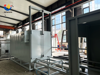 Ligne de production de peinture en poudre manuelle et automatique sur mesure, haute efficacité, avec four de séchage et cabines de pulvérisation, pour alliages de voitures, à économie d'énergie