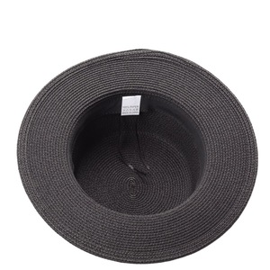 Sombrero de Paja para Mujer, Estilo Boater, con Cinta de Perlas Naturales, Protección Solar para la Playa, Ala Ancha, a la Moda - Product Image 3