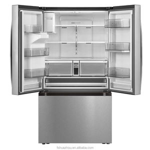 Réfrigérateur double porte côte à côte <span class=keywords><strong>LG</strong></span> OEM HUAZOS grande capacité, porte en verre <span class=keywords><strong>gris</strong></span>, refroidissement par ventilateur, Total No Frost, compresseur Inverter, UE - Product Image 2