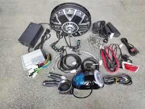 Motor de conversión de bicicleta eléctrica, Kits de Motor de cubo de radios BLDC de freno de disco para triciclo, 48V, 1000W