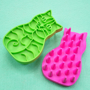 <b>Pet</b> Silicone Massage Brush Cat Dog Shape Rubber Grooming Tool For <b>Bath</b> <b>Cleaning</b> - Product Image 2