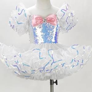 Falda tutú de ballet romántico para niñas, niños, vestido español para mujeres adultas, Vestido largo de tul suave, disfraces de bailarina de actuación - Product Image 4