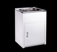 Bac à linge hôtelier SUS201/304 J-Family Modèle 4513, moderne, blanc peint à la main, 9L, encastrable au sol, facile à nettoyer, monotrou, 5