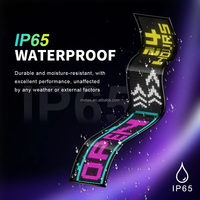 Letrero LED Programable por Aplicación, Alimentado por Batería, para Decoración Interior/Exterior, Uso en Oficinas y Tiendas, con Contenido Personalizable