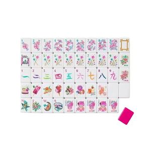 High-end luxurious 4-layer acrylic pink elephant Jewish women's mahjong tiles, ideal for family gatherings OMM NMJL - Product Image 2
