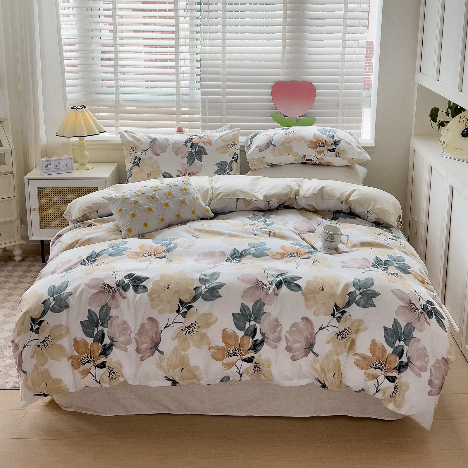Floral blanc