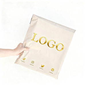 Custom Print Logo Biodegradable Nude Packaging Package Postage Polythene Courier Poly Mailer Shipping Mailing Bags for <b>Tshirt</b> - Product Image 2