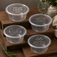 Bols ronds jetables écologiques TeGuan W08 32 oz en PP, compatibles micro-ondes, pour camping, plats à emporter, salades, nouilles et autres aliments