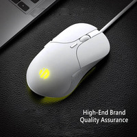 Souris gamer optique USB LED 6 boutons 4000 DPI pour PC portable INPHIC PB1P Souris de jeu filaire professionnelle