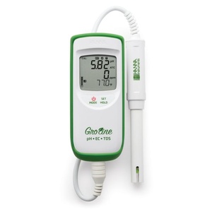 Medidor Portátil de PH/EC/TDS/Temperatura a Prueba de Agua para Hidroponía HANNA GroLine con 1 Año de Garantía - HI9814 (Hecho en Italia) HI9814 Rug - Product Image 3