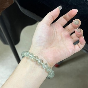 Natural aguamarina verde fluorita verde <span class=keywords><strong>Asai</strong></span> gris piedra lunar obsidiana blanco fantasma púrpura <span class=keywords><strong>Asai</strong></span> pulsera de La Fortuna - Product Image 5
