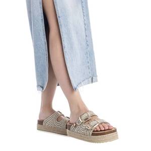 Refresh Women's Low Slipper Beige 36 4.5 Cm Heel <b>Flat</b> Sandal - Product Image 5