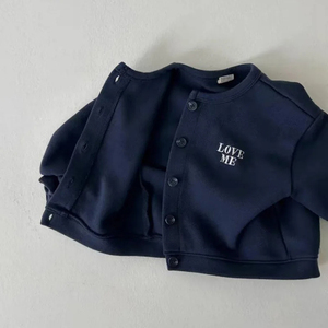 Printemps automne coton petit bébé filles veste infantile enfant en bas âge garçon solide Beige marine Cardigan enfants manteau vêtements tenue décontractée - Product Image 4