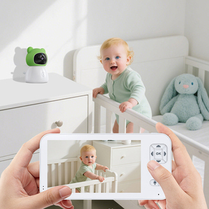 หน้าจอ LCD ขนาด 5 นิ้ว กล้องวงจรปิดสำหรับดูแลเด็กแบบไร้สาย ใช้แบตเตอรี่ รองรับ WiFi 2.4G  วัสดุพลาสติก พร้อมระบบเสียงสองทาง - Product Image 5
