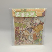 Autocollants en vinyle 3D miniatures stéréoscopiques isométriques imperméables personnalisés OEM, autocollants de paysage de scène pour enfants