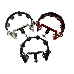 Nuevo Color Campanas dobles Música Educación temprana Forma de onda Pandereta de metal de plástico colorido - Product Image 2