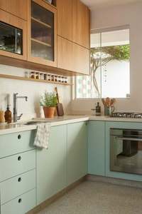 Warm Style Cabinet Customization, for Large Open <b>Kitchens</b>, Open Cabinet, Full-Set Cabinets, Villa-Usable, <b>Island</b> Style - Product Image 2