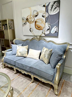 Ensemble de canapés Chesterfield de luxe américain, en bois de hêtre sculpté, rembourré, modulaire, écologique, durable, meubles pour la maison