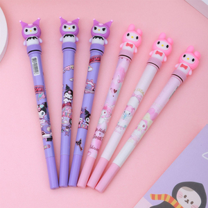 Bolígrafo de Gel de Plástico <span class=keywords><strong>Kawaii</strong></span> Personalizado de Sanrio, Me-lody y Ku-romi, 0.5 mm, Impresión UV, Escritura, Material Escolar Promocional - Product Image 1