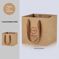 Sacs en papier kraft en gros avec poignées pour bouquets, gâteaux et emballages cadeaux – Recyclables, personnalisables (logo et taille)