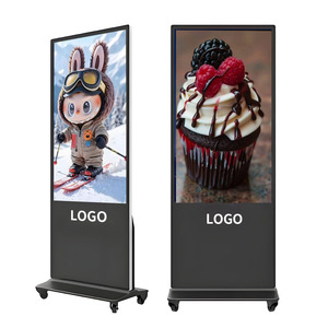 사용자 정의 휴대용 바닥 서 디지털 간판 광고 플레이어 키오스크 LCD 디스플레이 터치 스크린 키오스크 광고 포스터 - Product Image 1