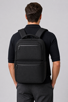 Tas Ransel Oxford Hitam Fashion Unisex Anti Maling Kapasitas Besar Ringan Kompartemen Laptop Pegangan Lembut