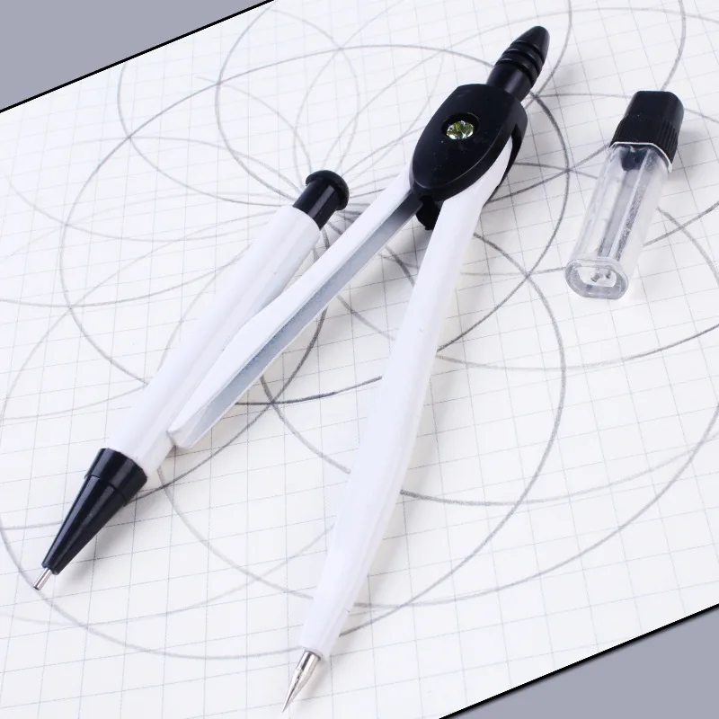 Bview Art Professional Drawing Drafting Plastic Compass for Geometry