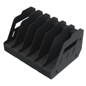 Estante de almacenamiento para pistolas de juguete, soporte de exhibición multiusos negro con 6 compartimentos para pistolas de juguete de 8 a 13 años, unisex - Product Image 1