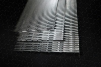 Aileron ondulé à persiennes en aluminium 3003 personnalisé pour échangeur de chaleur à plaques à barres