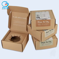 Boîte d'expédition personnalisée écologique pour lunettes, mugs, bougies, emballages cadeaux pour tasses à café, carton ondulé
