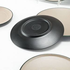 Assiette ronde en mélamine, couleur unie, durable, compatible micro-ondes, pour hôtel, buffet, fête - Product Image 3