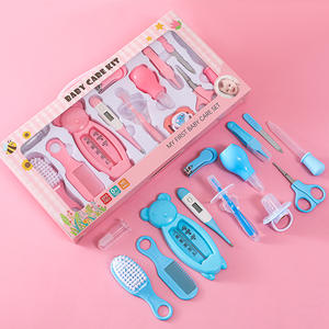 Vente chaude Babi accessoire thermomètre brosse à dents peigne <span class=keywords><strong>Kit</strong></span> de toilettage 13 pièces ensemble pour nouveau-né bébé soin des ongles cadeau de <span class=keywords><strong>naissance</strong></span> - Product Image 1