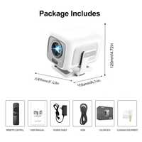 Projecteur Pico LCD Portable en Gros Android 11 LED Mise au Point Automatique Certifié 1080p Mini 4K 450 Lumens Prêt 3D pour Home Cinéma