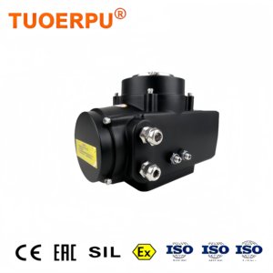 CE IP68 220V AC/380VAC 24VDC สำหรับวาล์วบอลแบบหมุนควอเตอร์ทอร์น OEM สำหรับของเหลวในระบบน้ำ แรงบิด 50~2000 นิวตันเมตร รุ่น 90 TOP-105 220V AC - Product Image 2