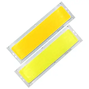 Lampu Strip Panel COB LED 10W, Bola Lampu LED 12V Alami Hangat Putih Biru Merah Hijau Warna 120X36Mm untuk Penerangan Mobil LED