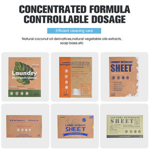 Paquete envolvente Logotipo personalizado Eliminación de manchas Hojas de detergente <span class=keywords><strong>para</strong></span> <span class=keywords><strong>ropa</strong></span> con tira de lavado enzimático Sin almidón - Product Image 6