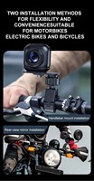 Enregistreur vidéo pour moto L5 avec certification CE FCC 130 °   Caméra d'action grand angle étanche IPX6 2K 30fps pour vélo