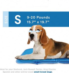 Tapis rafraîchissant pour chien, échantillon gratuit, petit format - Activé par la pression pour chiens et chats, animaux de compagnie de petite taille (9-20 lb), gel non toxique, pas besoin d'eau - Product Image 4
