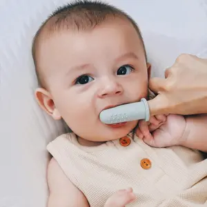 2023 nouveaux enfants sécurité silicone brosse à dents Silicone bébé doigt brosse à dents pour Silicone bébé