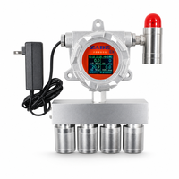 Za60 Zadz Détecteur de gaz multi-gaz fixe de qualité supérieure, conception murale, haute précision, solution de détection de fuite de gaz 4 en 1