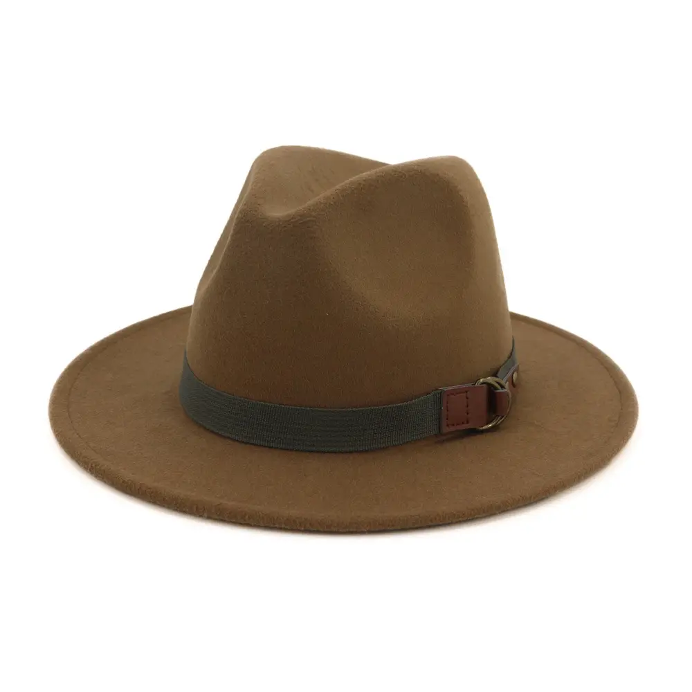 Дешевые коричневые Мужские фетровые шляпы для охоты на открытом воздухе оптом