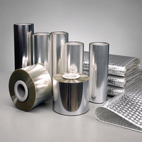Feuille d'aluminium plastifiée en PP, PE, OPP ou PET métallisé, épaisseur personnalisée, adaptée aux machines de fabrication de sacs