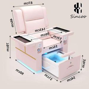 เก้าอี้ทำเล็บมืออาชีพสำหรับร้านทำเล็บ ยี่ห้อ Manufacturer Luxury พร้อมอ่างแช่เท้าแบบปรับเอนได้และระบบน้ำวนแบบไร้ท่อ - Product Image 6
